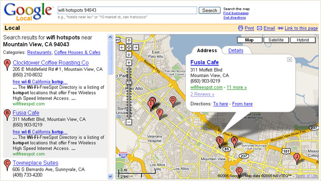 Locate businesses in your neighborhood